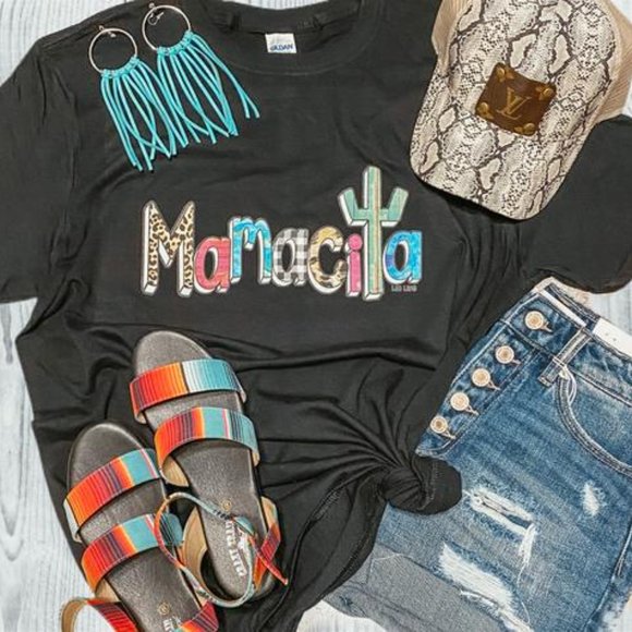 MAMACITA Handmade Cactus Graphic Tee - Picture 5 of 6